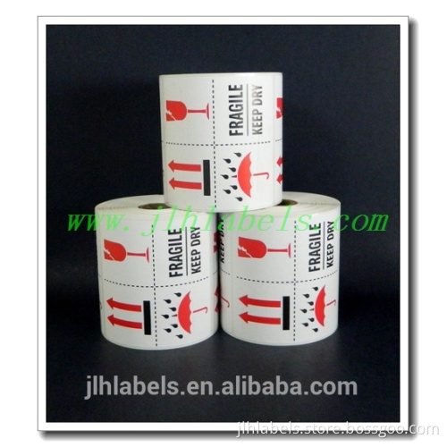THIS SIDE UP, FRAGILE, KEEP DRY, SIZE 4X4 Inches ,500 labels/roll,semi-glossy